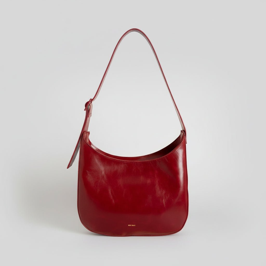 Versatile Hobo - Shiny Nappa Wine - ann kurz