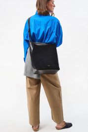 Vertical Shopper - Suede Mix Brown - ann kurz